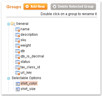 group attributes example