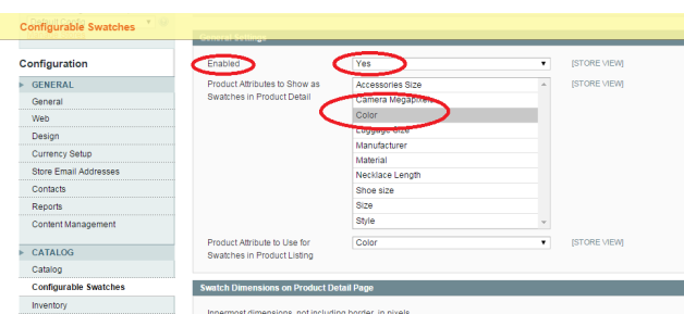 magento configurable product swatches