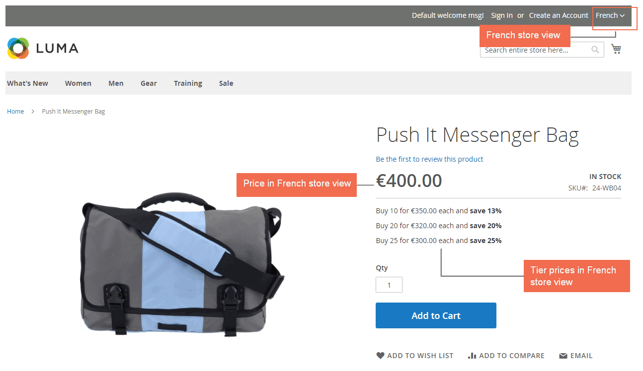 magento 2 different price per store view-french