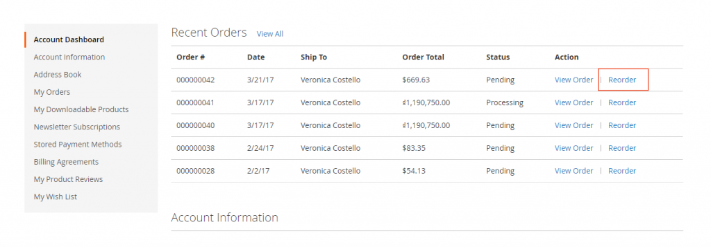 2 Ways To Enable Reorder Products Function In Magento 2