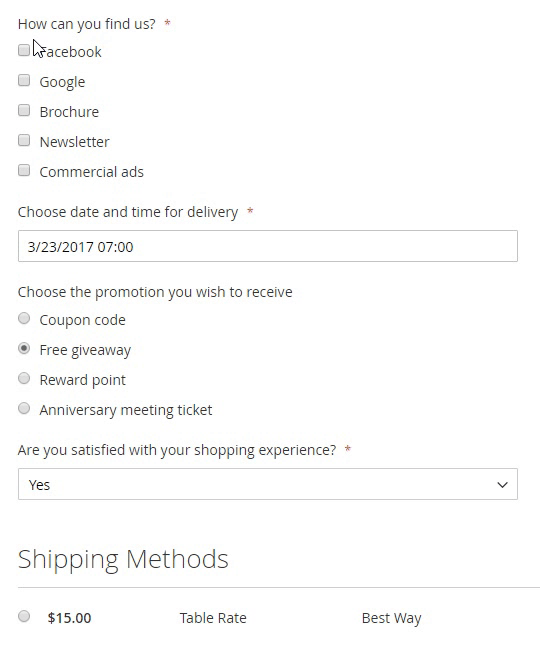 magento 2 add custom field to any step of the checkout page
