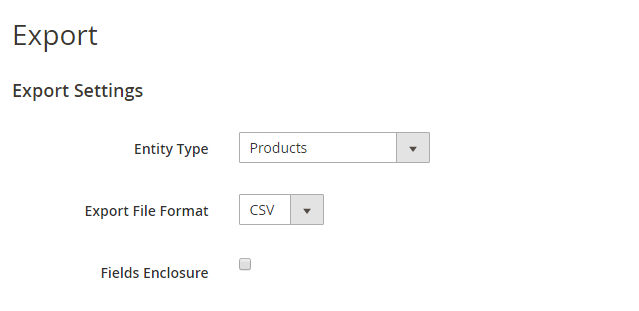 How to Export Products in Magento 2 settings