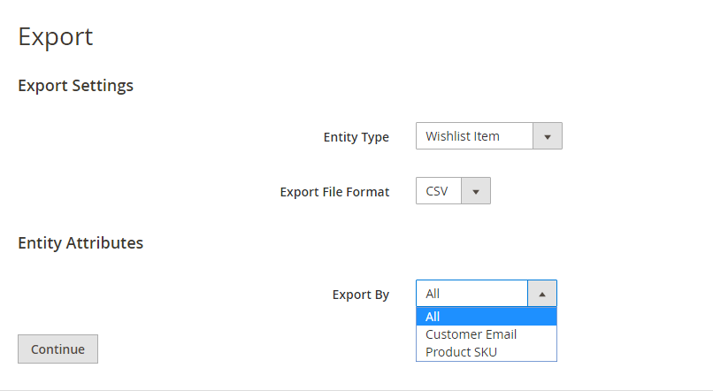 magento-2-import-export-wishlist-item-export-setting