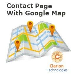 Contact Page with Google Map