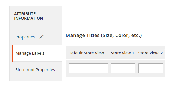 magento 2 product attributes list- Manage Lable of attribute per storeview