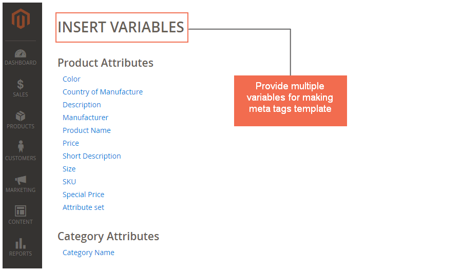 variable metadata