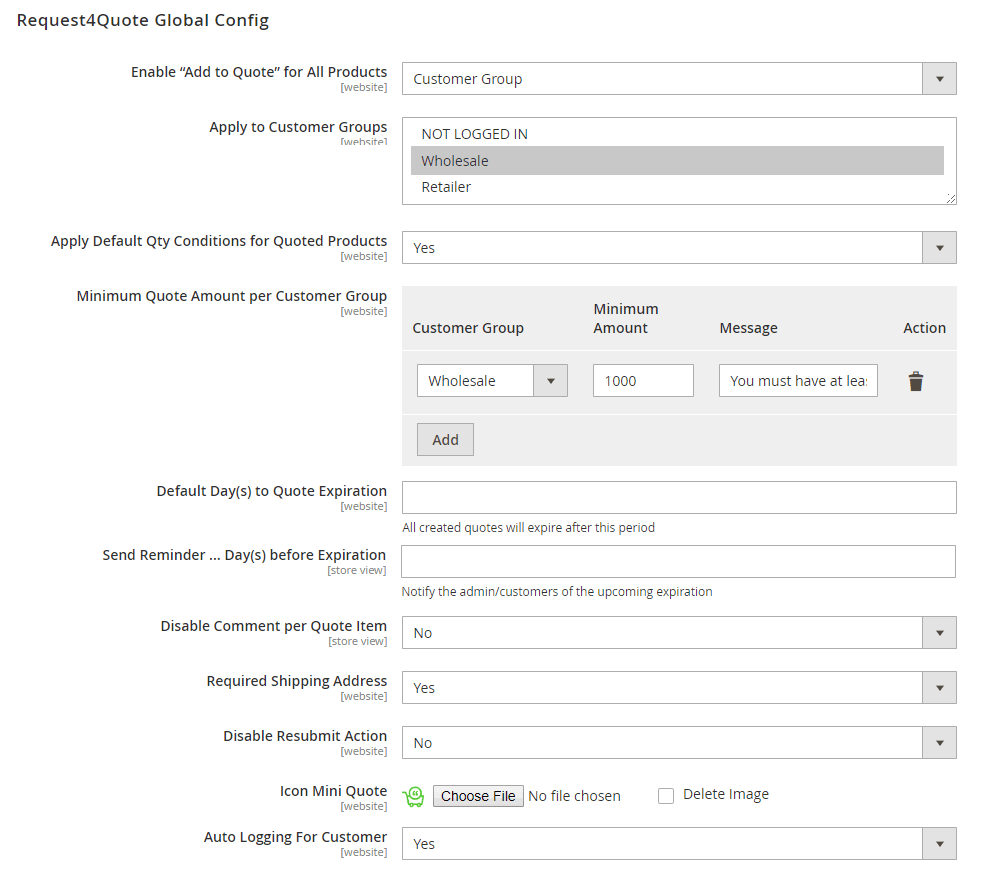 magento-quote-global-config