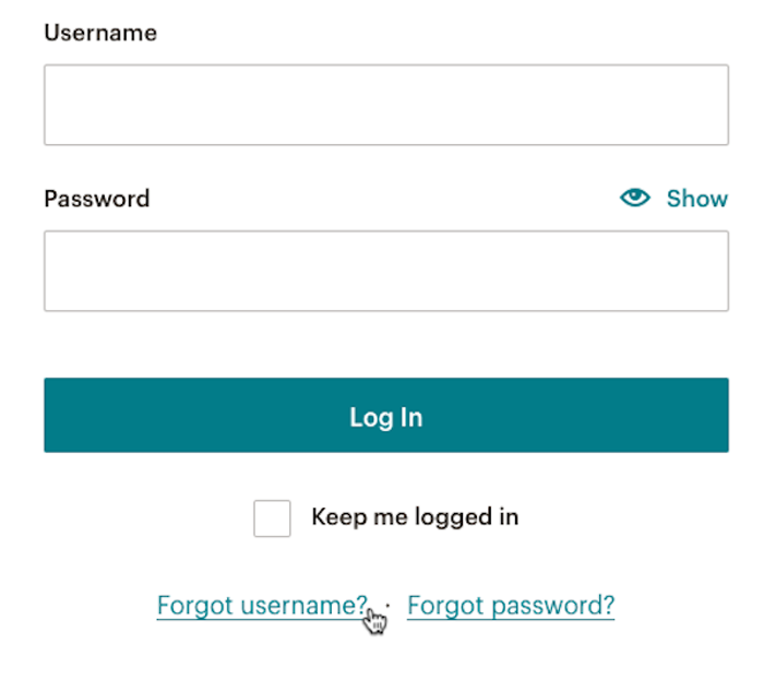 forgor-your-username-mailchimp-account