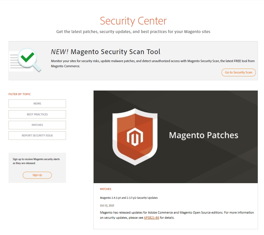 Magento-security-center