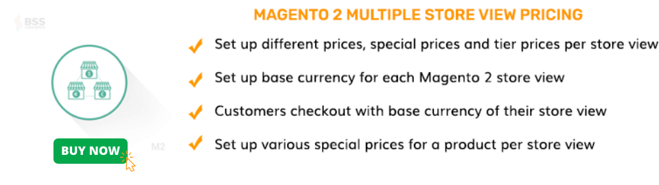 multiple store view pricing summary features