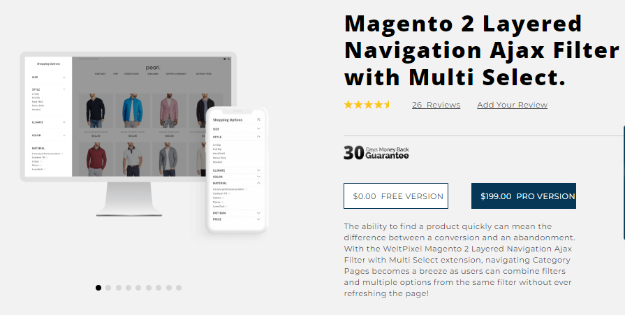 weltpixel magento 2 layered navigation extension free