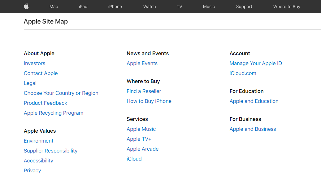 apple-site-map-example 