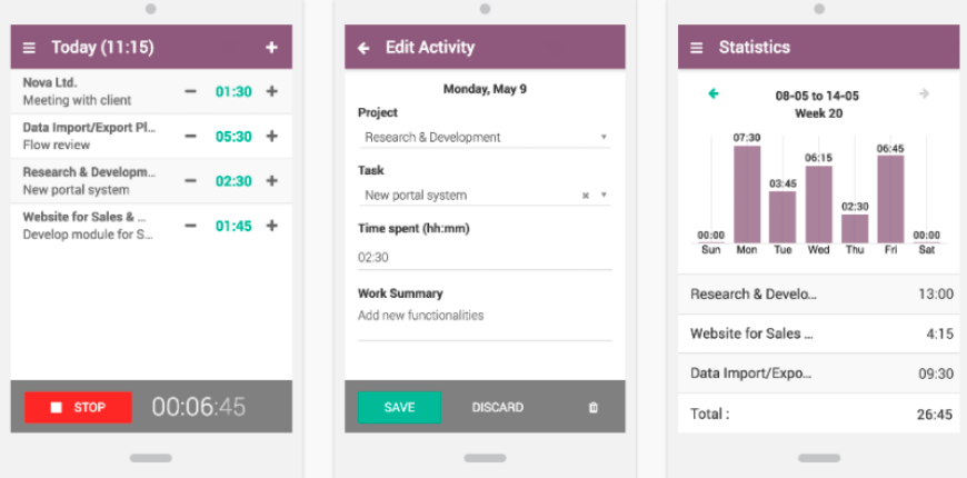 odoo real time product update