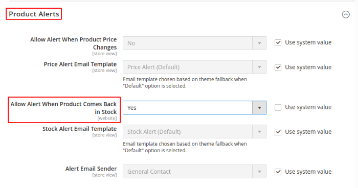 magento-notify-when-back-in-stock-default-feature