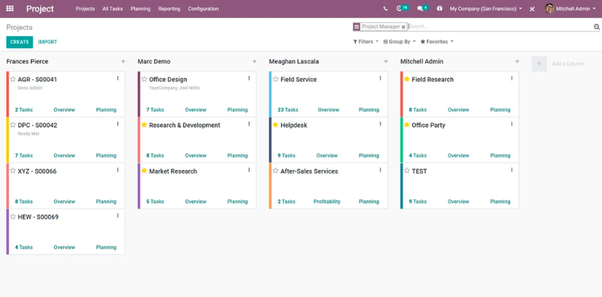Odoo Project Management
