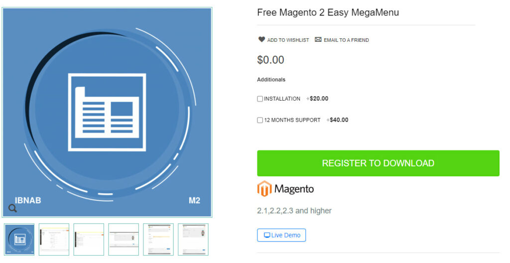 ibnab-magento 2 mega menu extension free