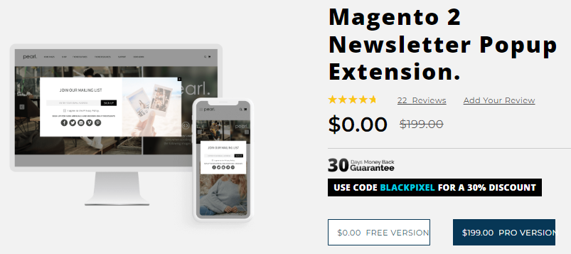 weltpixel Magento 2 popup extension free