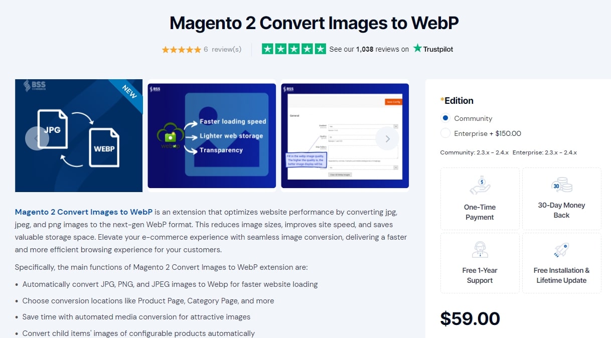 Magento 2 Convert Image to WebP by BSS Commerce