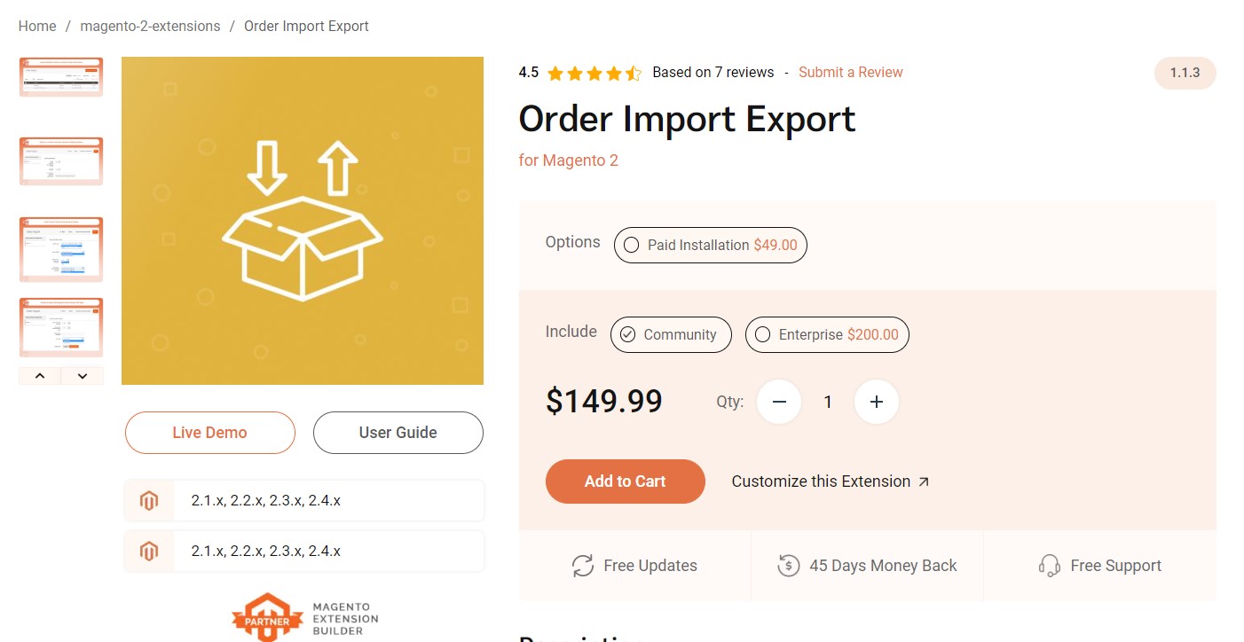 Order Import Export for Magento 2 by FME Extensions