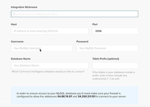 Establish a connection between Business Intelligence and your Magento database