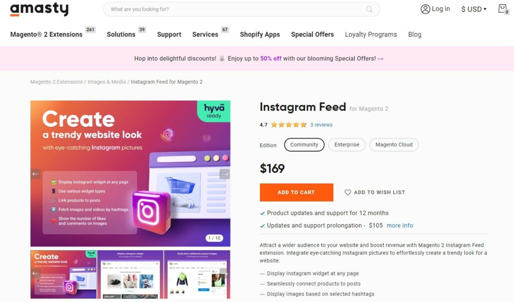 Instagram Feed for Magento 2 by Amasty