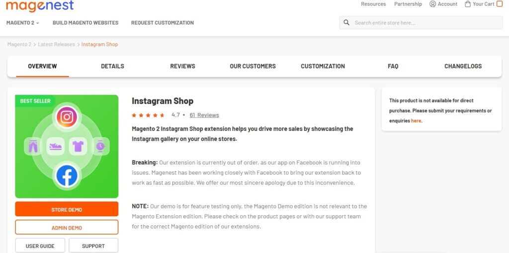 Magento 2 Instagram Feed Extension by Magenest