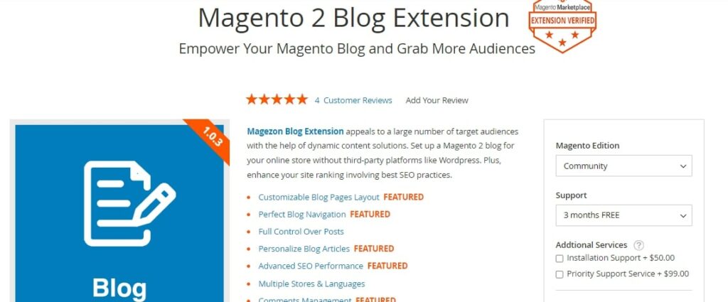 Magento 2 Blog Extension Magezon 