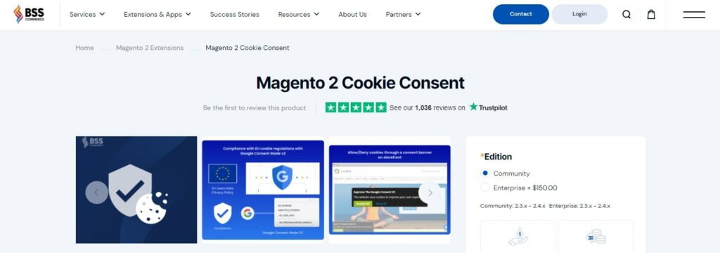 Magento 2 Cookie Consent BSS Commerce