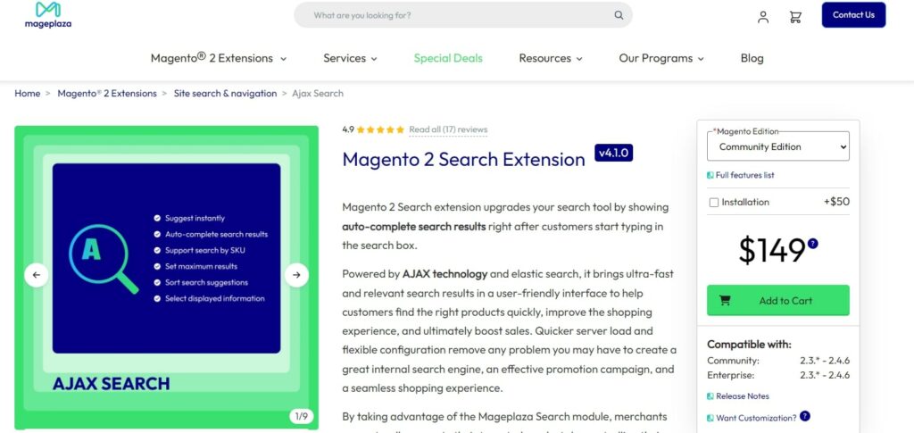 Magento 2 Search Extension by Mageplaza