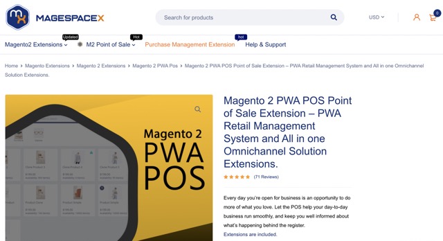 Magento 2 POS intergration by Magespacex