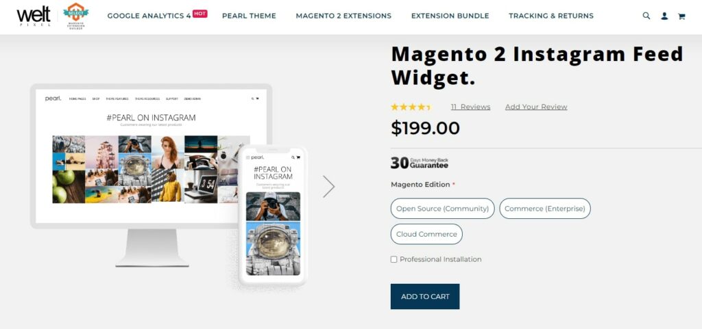 Magento 2 Instagram Feed Widget