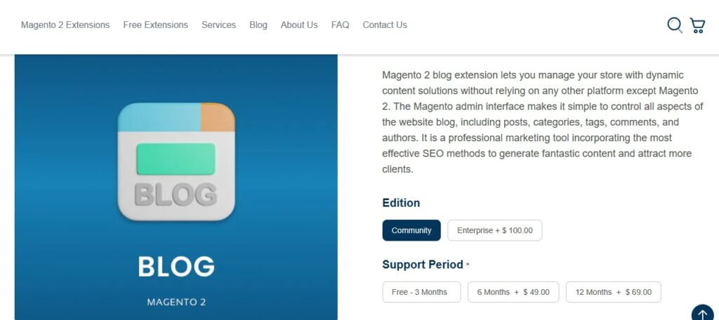 Magento 2 blog extension Mageants