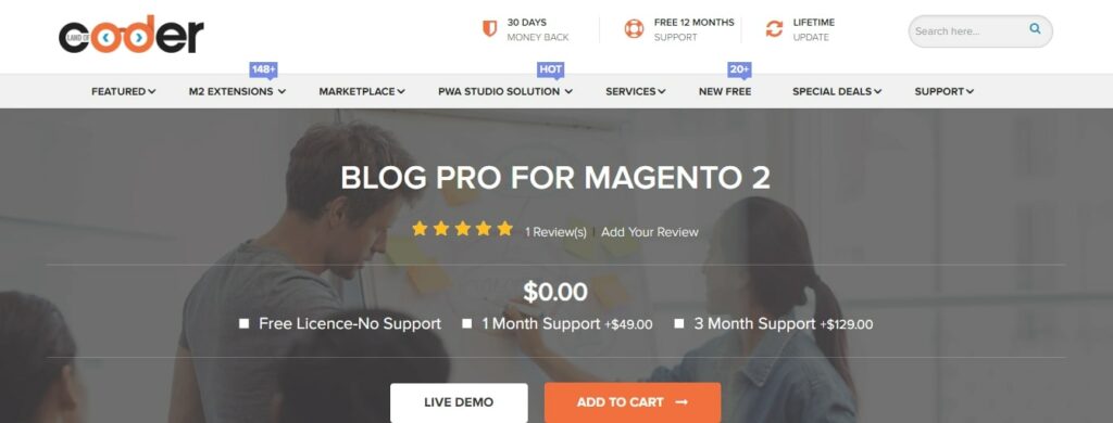 free Magento 2 blog extension Landofcoder