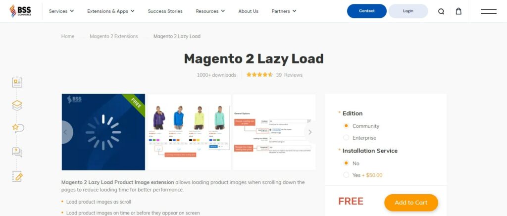 Free Magento 2 Lazy Load BSS Commerce