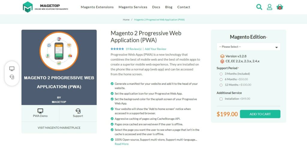 Magento 2 Progressive Web Application (PWA) Magetop