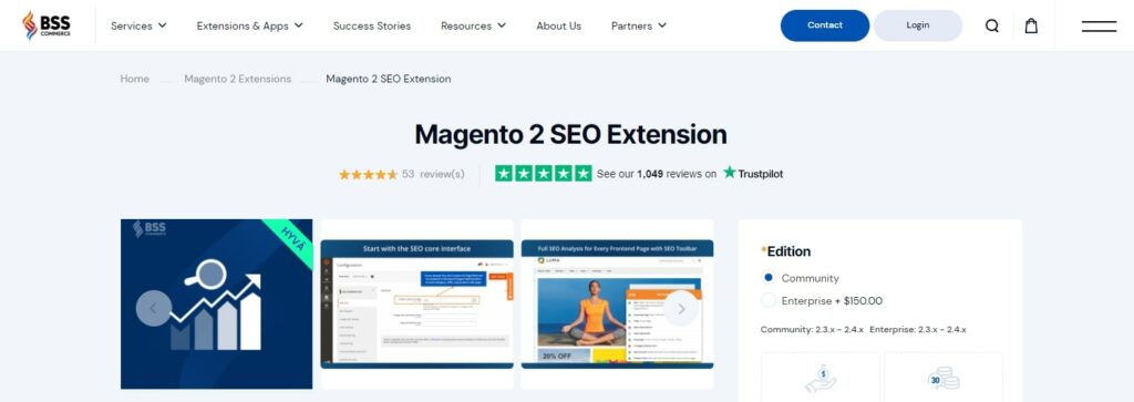 Magento 2 SEO Extension - BSS Commerce