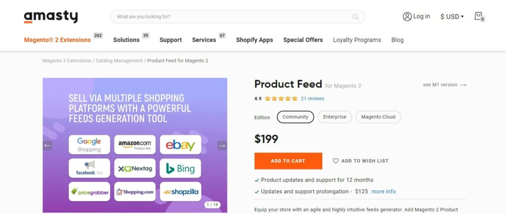 Product Feed for Magento 2 Amasty