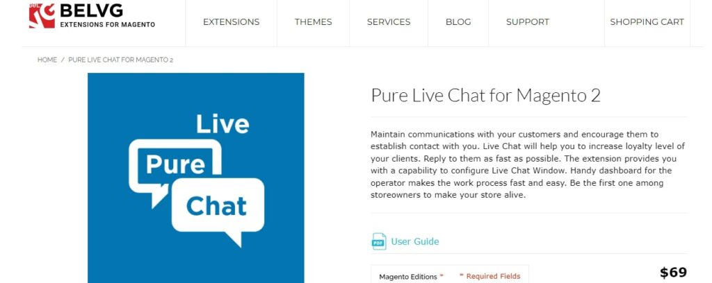 Pure Live Chat for Magento 2 Belvg