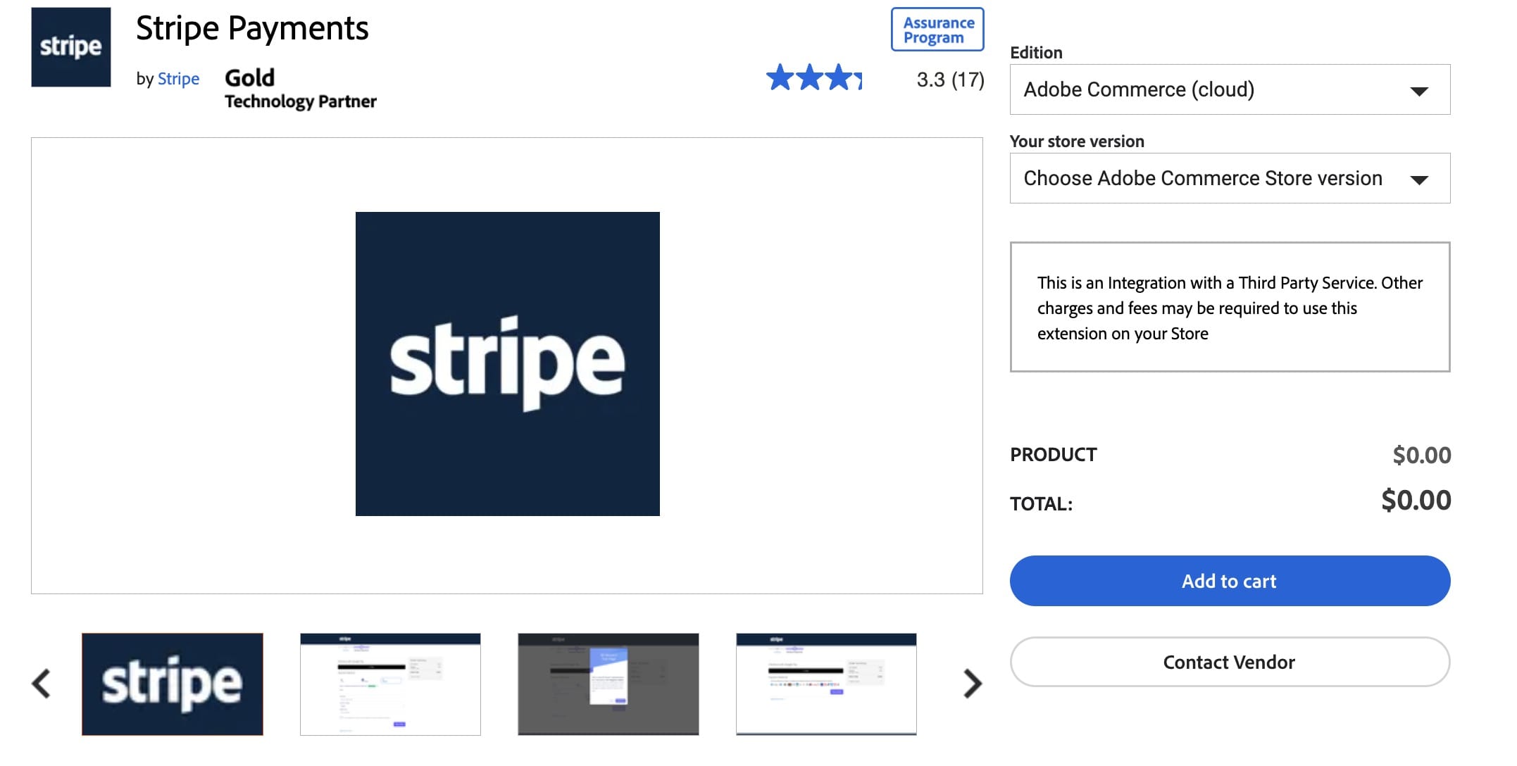 Using Stripe Connector for Adobe Commerce