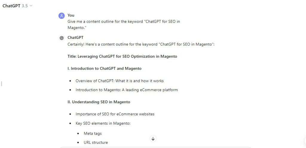 how to use ChatGPT for SEO in Magento 5