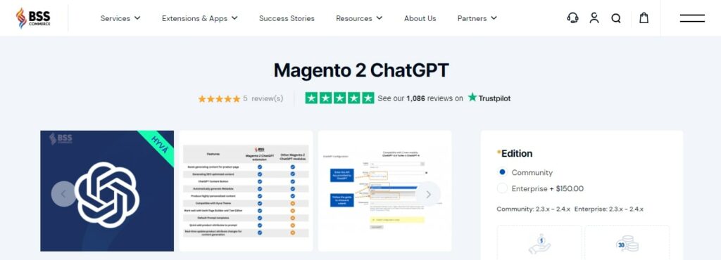 Magento 2 ChatGPT Extension - BSS Commerce