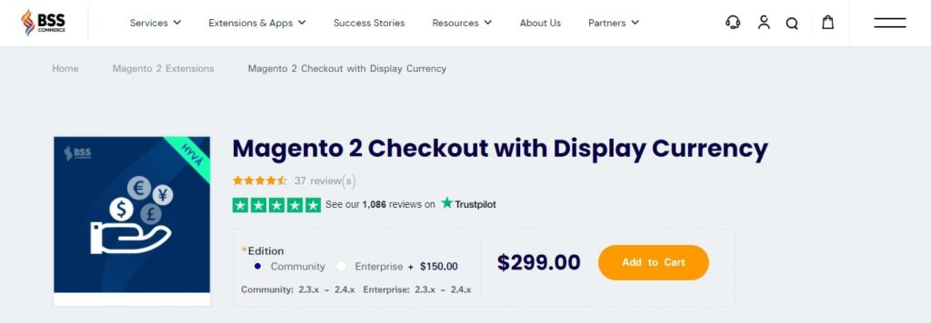 Magento 2 Checkout with Display Currency - BSS Commerce