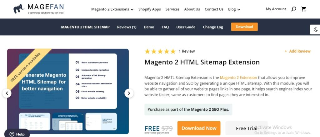 Magento 2 HTML Sitemap Extension by Magefan