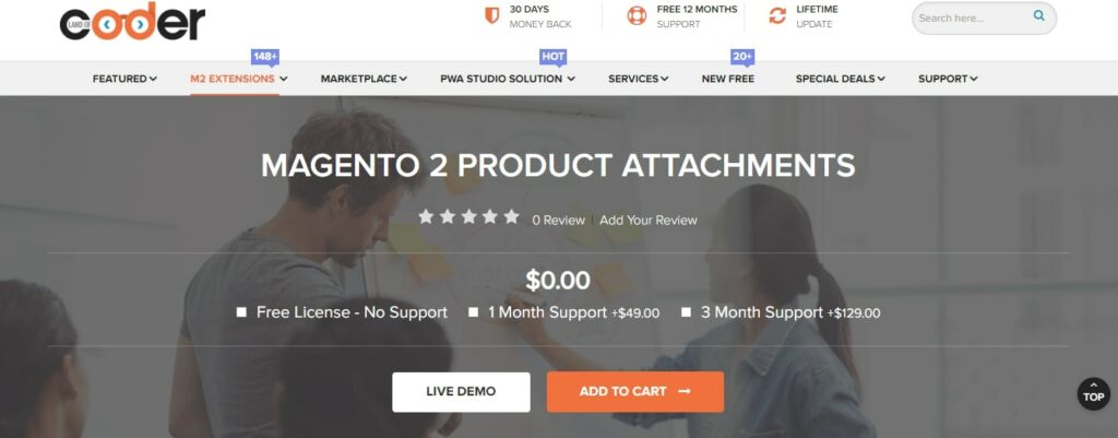 Magento 2 Product Attachment by Landofcoder