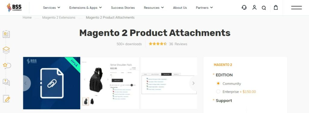 Magento 2 Product Attachments by BSS Commerce