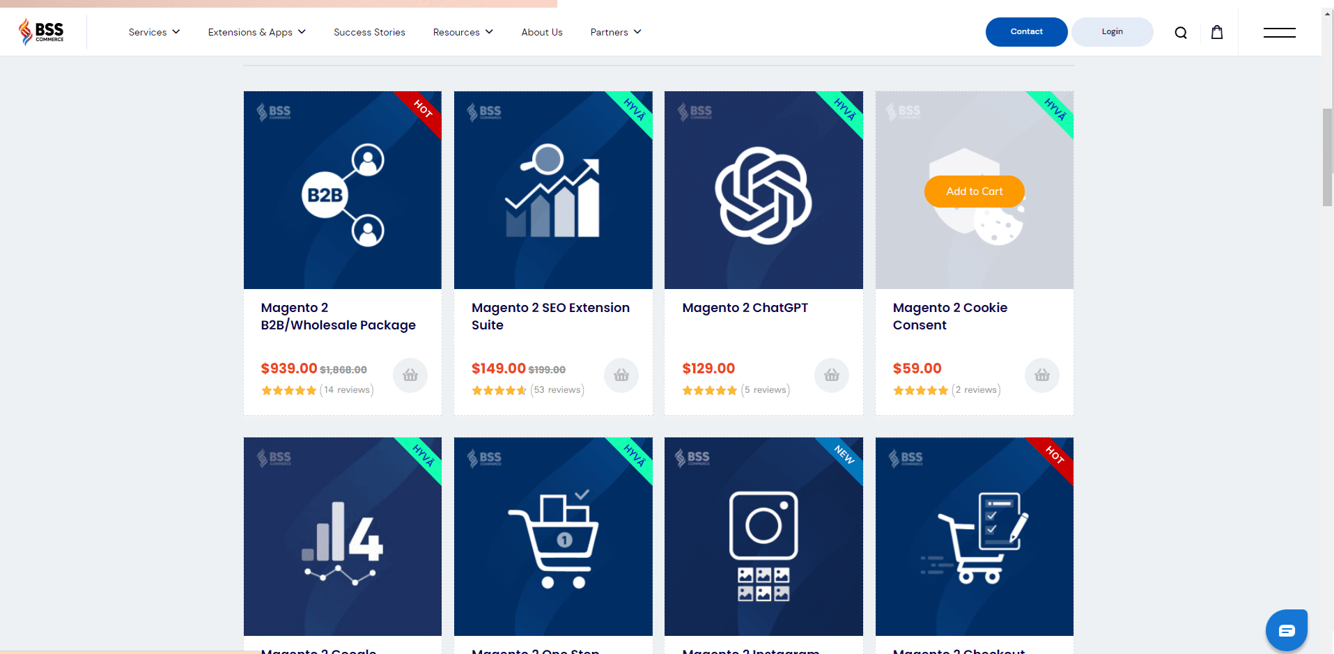Magento extensions from BSS Commerce