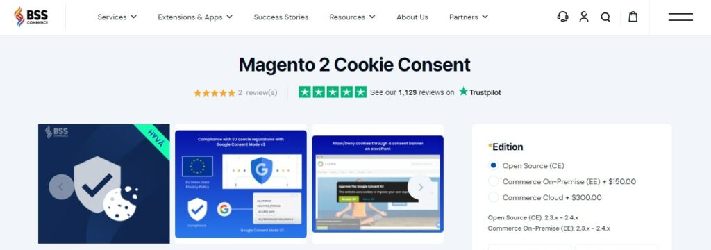 BSS Commerce Magento 2 Cookie Consent Extension