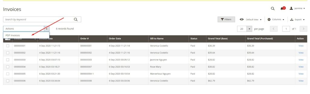 magento sales tab 2