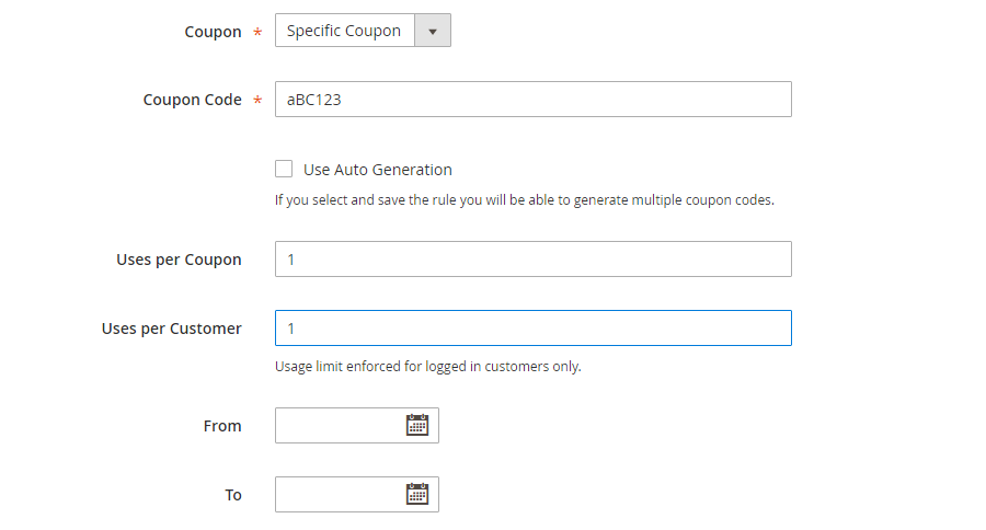 Set up a coupon in Magento 2