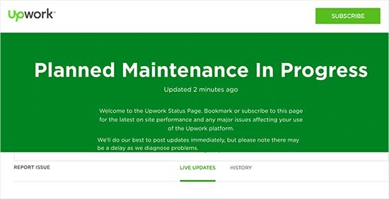 upwork magento custom maintenance page